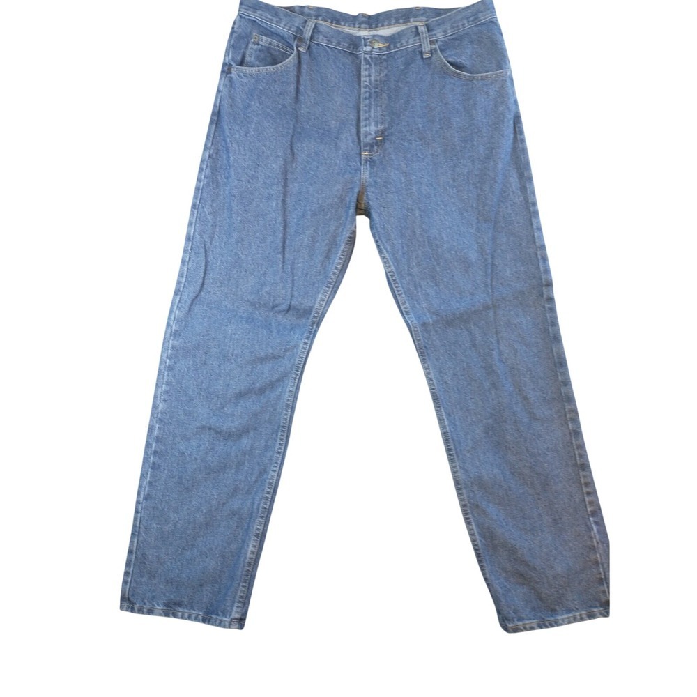 Wrangler Premium Quality Mens Straight Leg Jeans Blue Medium Wash 36x30 96501DS